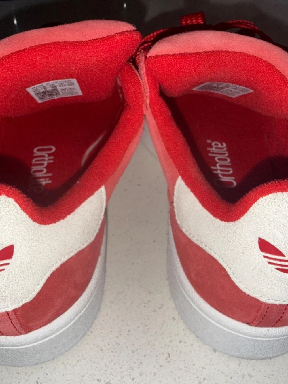 LIKE NEW** Red Adidas Campus Sneakers kids 5.5/womens 7!